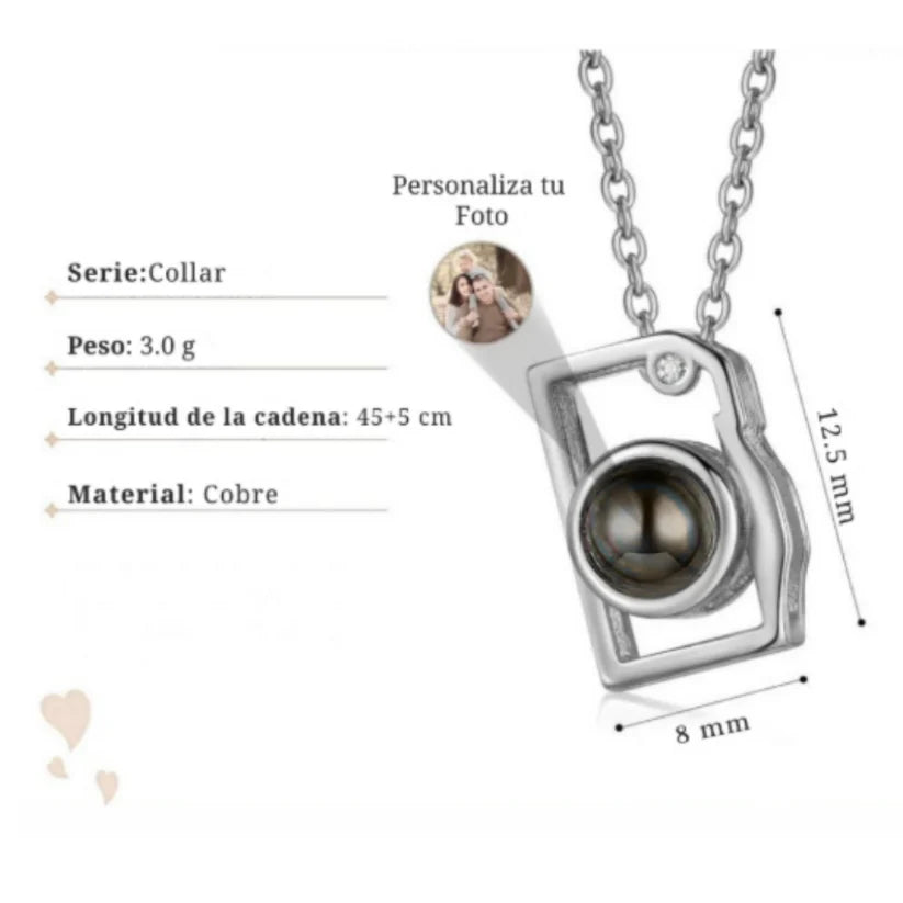Collar Camara con foto personalizable