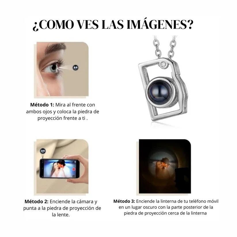 Collar Camara con foto personalizable