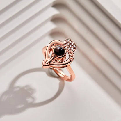 Anillo Corazón con Foto Personalizada