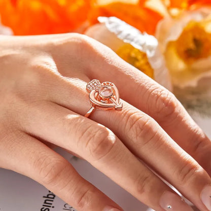 Anillo Corazón con Foto Personalizada